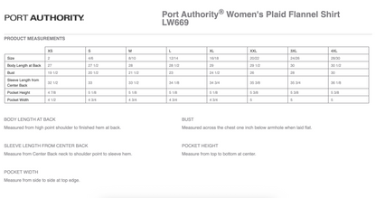 HC - Embroidered - Port Authority® Women's Plaid Flannel Shirt