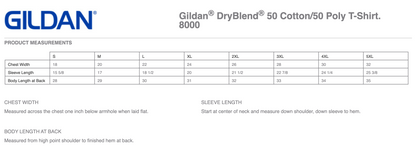 HC - Printed - Gildan® DryBlend® 50 Cotton/50 Poly T-Shirt
