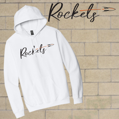 RB - Rockets Script Print - Gildan® Softstyle® Midweight Pullover Hooded Sweatshirt