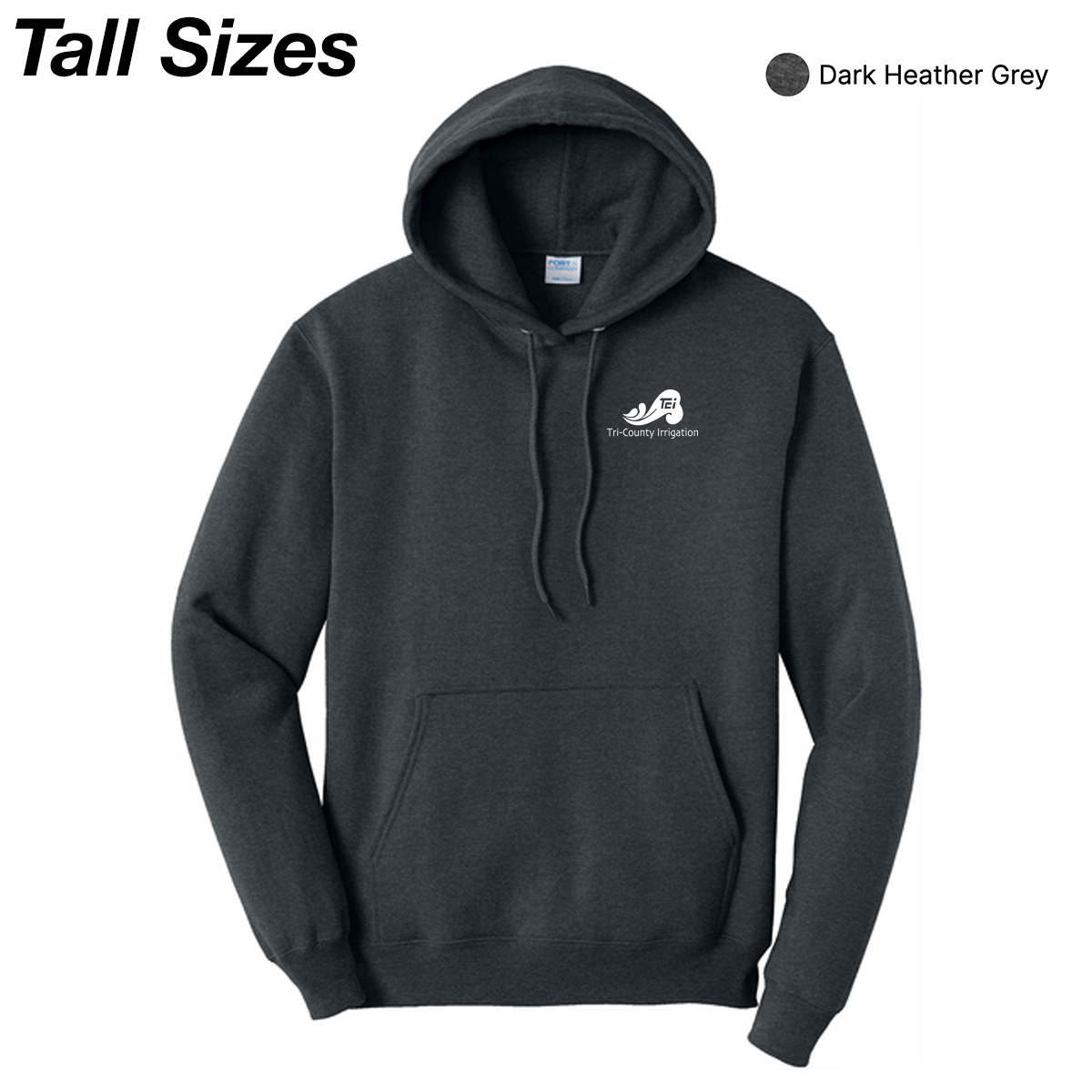 TCI - Port & Co® Tall Core Fleece Pullover Hooded Sweatshirt