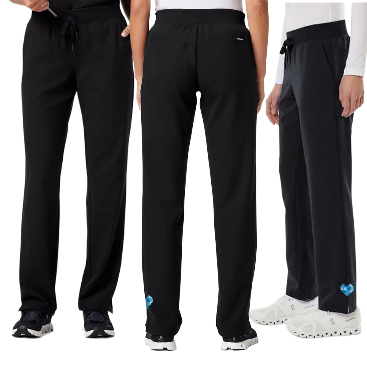 EACH - Jaanuu Women's Xenos Essential Knit-Waist Scrub Pants