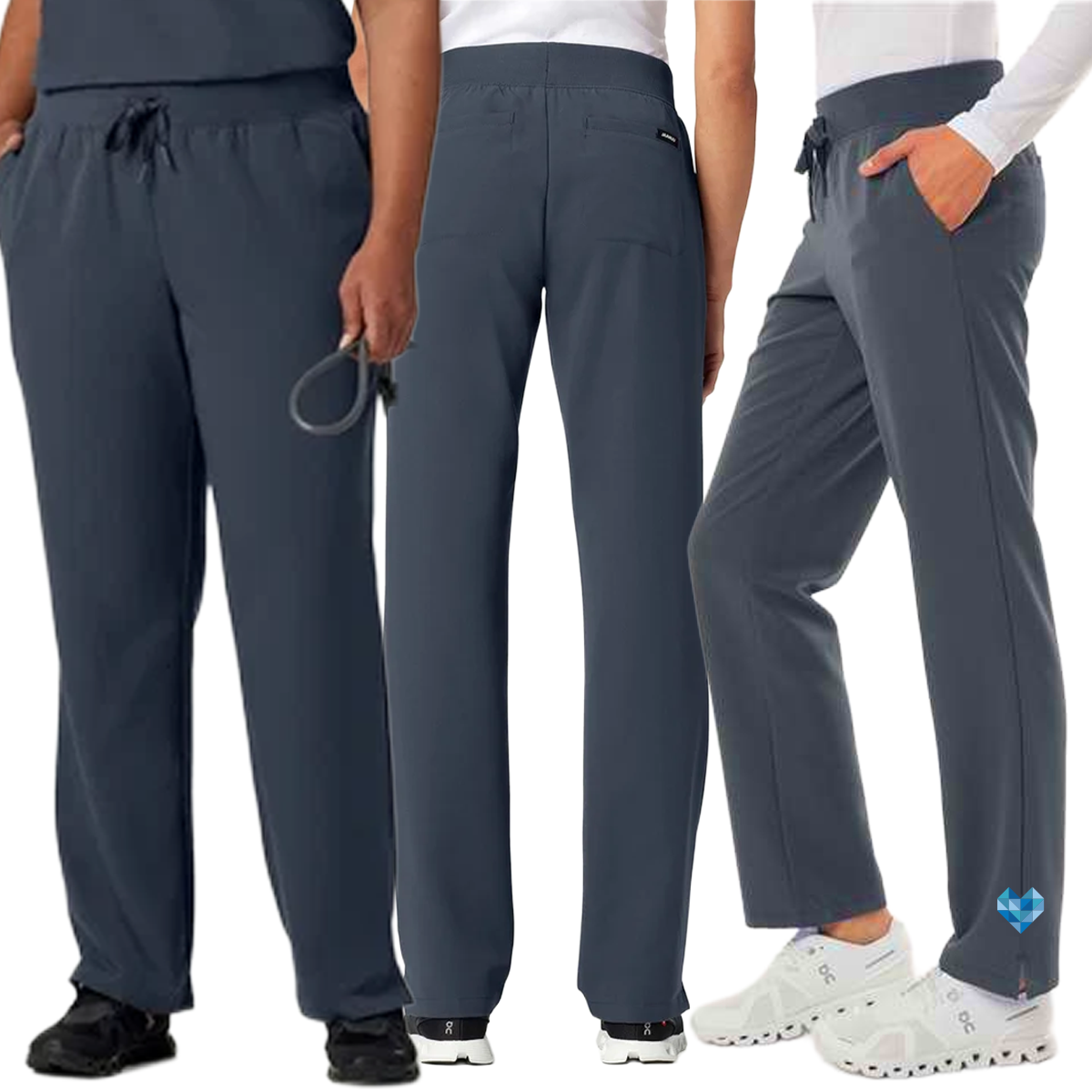 EACH - Jaanuu Women's Xenos Essential Knit-Waist Scrub Pants