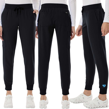 EACH - Jaanuu Women's Silex Knit-Waist Scrub Joggers