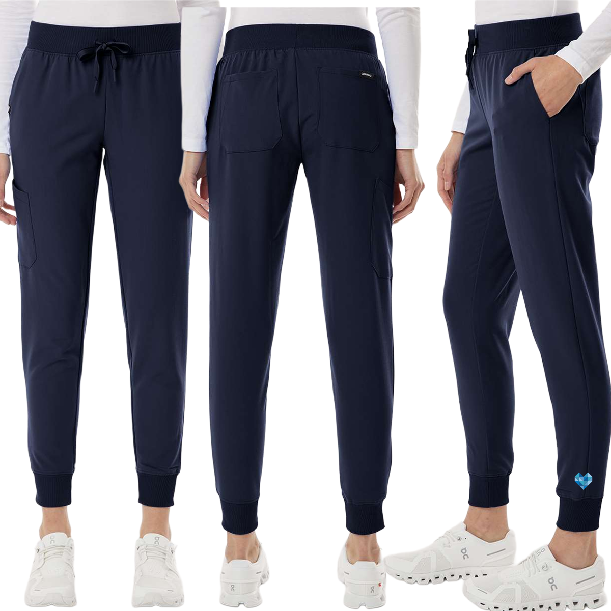 EACH - Jaanuu Women's Silex Knit-Waist Scrub Joggers
