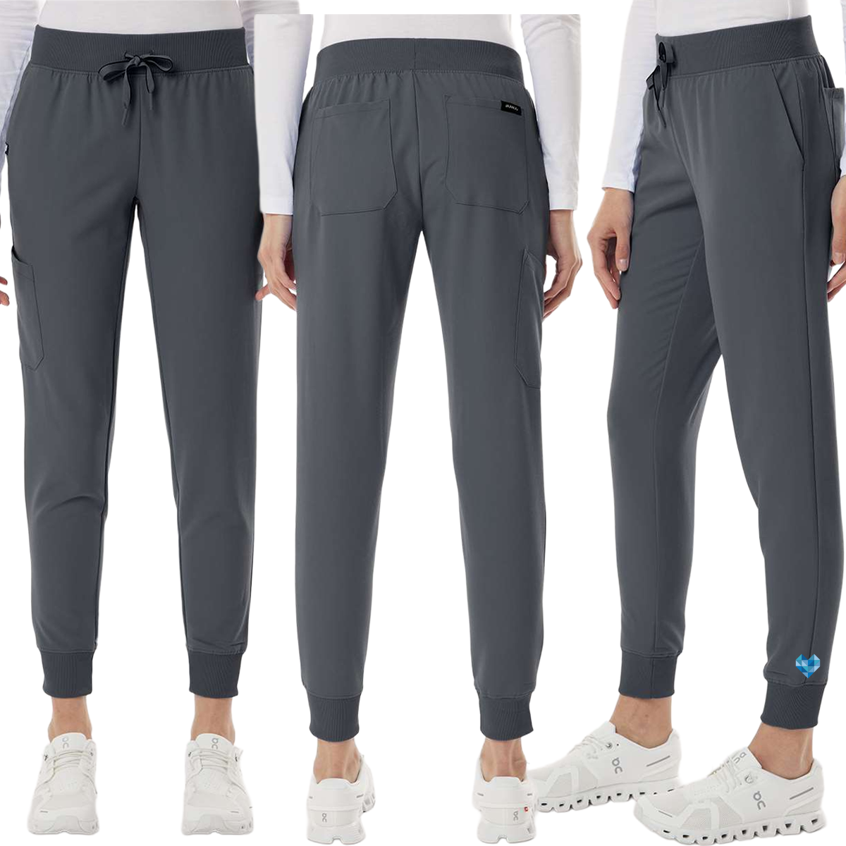 EACH - Jaanuu Women's Silex Knit-Waist Scrub Joggers